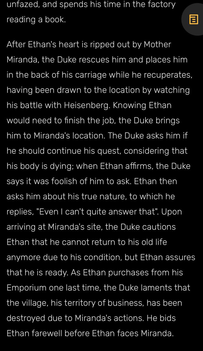 He has a really nice and affable personality and you can tell how much of an intellectual he is. 

He’s very bookish as well, which is fun because he’s literally sitting in a wasteland of snarling monsters, just reading pleasantly in his Ultimate Protection from Vampires cart.