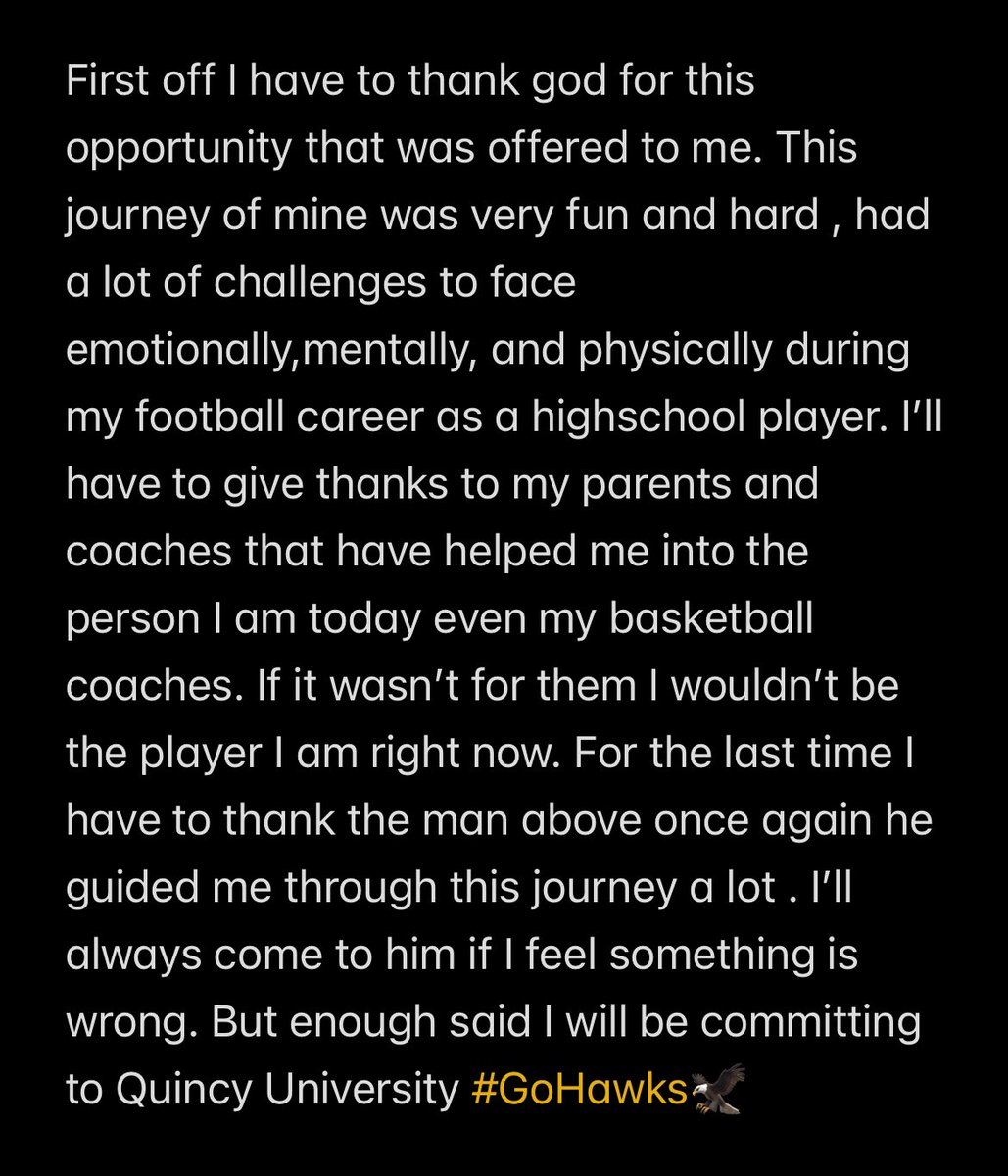 Keith Davis (@keithda97816339) on Twitter photo 100% Commited!!π‘π€#AGTG #GoHawks <a href="/VonpanthersFB/">Von Steuben Football</a> <a href="/demetrius_coach/">Coach Demetrius Hughes</a> <a href="/CAltman28/">CoachAltman28</a> <a href="/PrepRedzoneIL/">Prep Redzone Illinois</a> <a href="/QUHawksFootball/">Quincy University Football</a> <a href="/von_athletics/">Von Athletics</a> <a href="/DeepDishFB/">DEEP DISH FOOTBALL</a> 100% Commited!!π‘π€#AGTG #GoHawks <a href="/VonpanthersFB/">Von Steuben Football</a> <a href="/demetrius_coach/">Coach Demetrius Hughes</a> <a href="/CAltman28/">CoachAltman28</a> <a href="/PrepRedzoneIL/">Prep Redzone Illinois</a> <a href="/QUHawksFootball/">Quincy University Football</a> <a href="/von_athletics/">Von Athletics</a> <a href="/DeepDishFB/">DEEP DISH FOOTBALL</a>