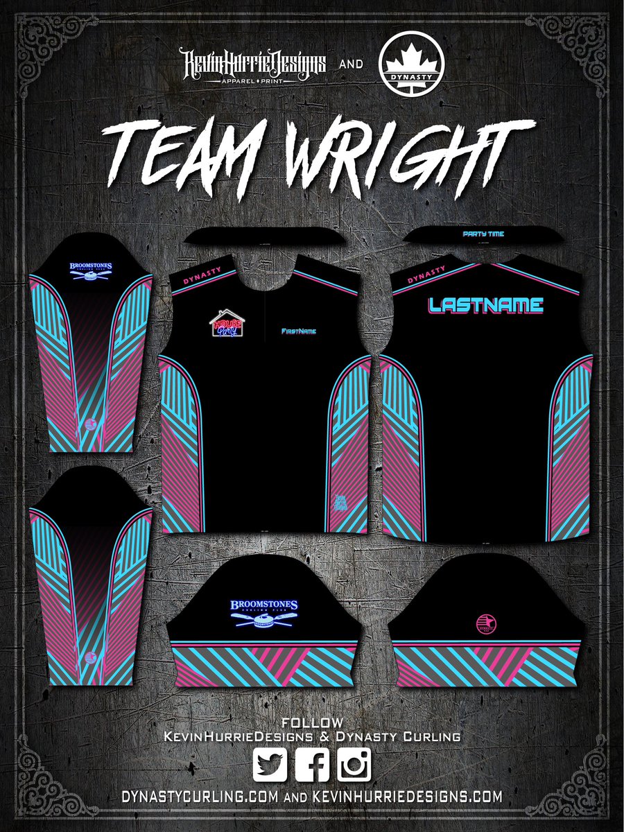Apparel I Designed For Team Wright
.
#kevinhurriedesigns #dynastycurling #teamdynasty #teamwright #curling #curlingapparel #apparel #sports #sportsapparel #design #art #jersey #shirts #jackets #clothing #custom #sublimation #subdye #madeincanada #canadianmade