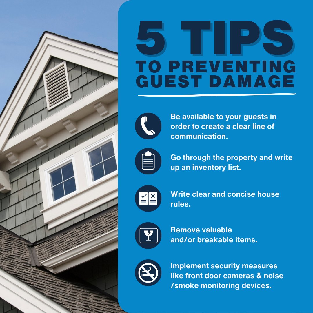 You never REALLY know who is going to stay at your property, what damage they could cause or accidents that could happen. SO be sure to pair these steps with broad protection from Waivo. 
#VacationRentalTips #PropertyProtection #propertydamage #guestdamage #airbnbsuperhost