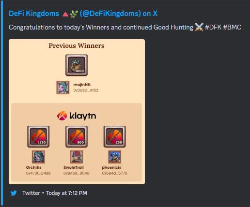 PathToGaia's tweet image. Congrats🥳 @Swoletrollin  #PTG 
#DFK #KLAY #AVAX #JEWEL #JADE #CRYSTAL