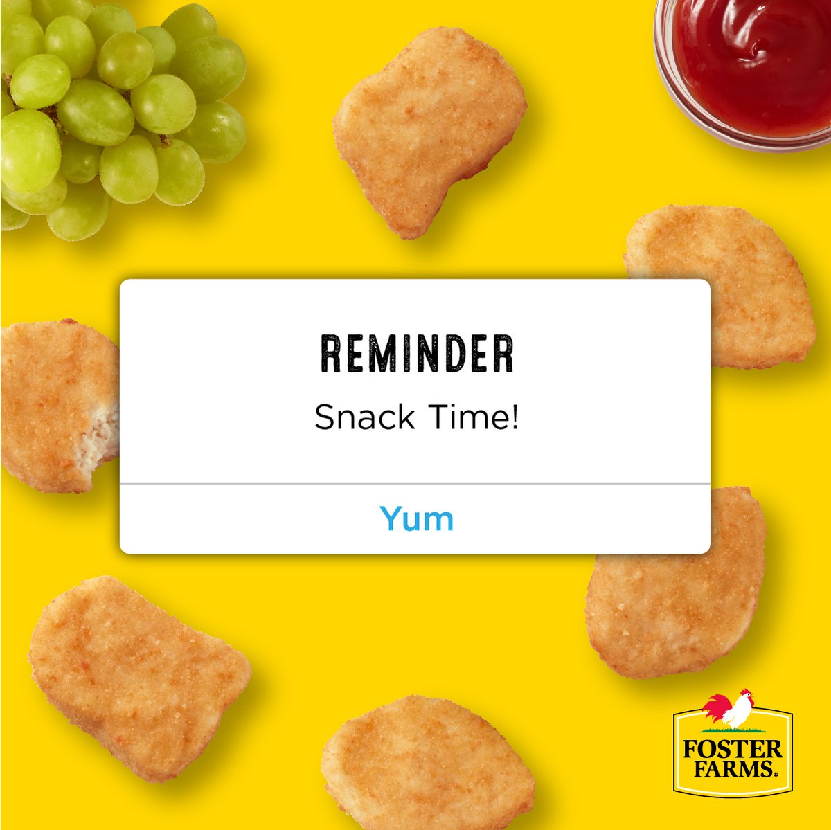 What's your favorite snack? Satisfy your cravings with products near you. Find where to buy at bit.ly/4aiveKv #fosterfarms #nationalsnackday #snack #chicken #nuggets #chickennuggets #snacktime