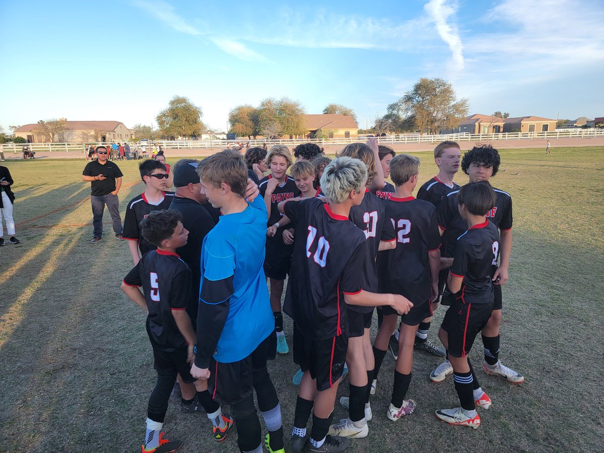 EVC CHAMPIONS!!! Our 8th grade soccer team won 3 - 1 to cap off an undefeated season and win the EVC Championship! Way to go boys! 🏆🏆🏆🏆🏆🏆🏆 #PaynePantherPride