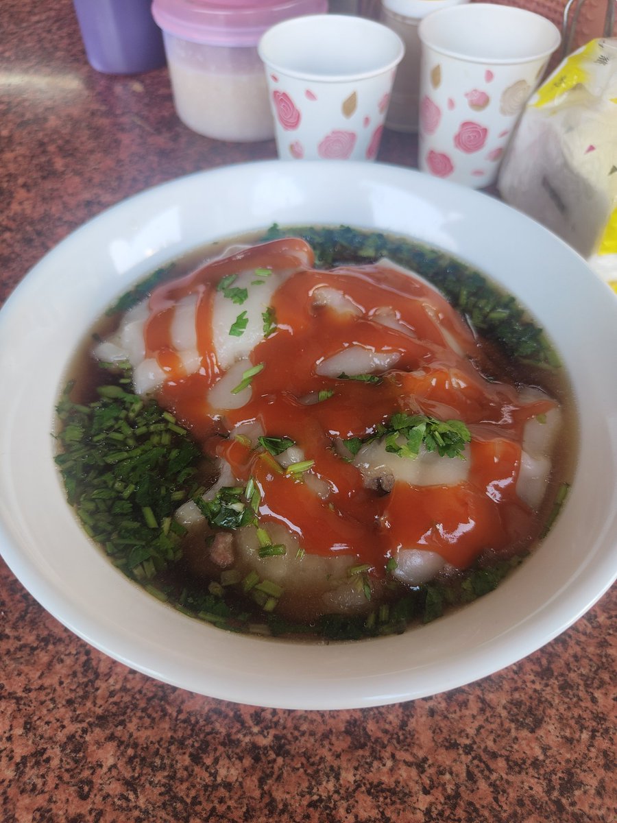 早餐吃最愛的肉圓😋祝大家今天工作順利😁