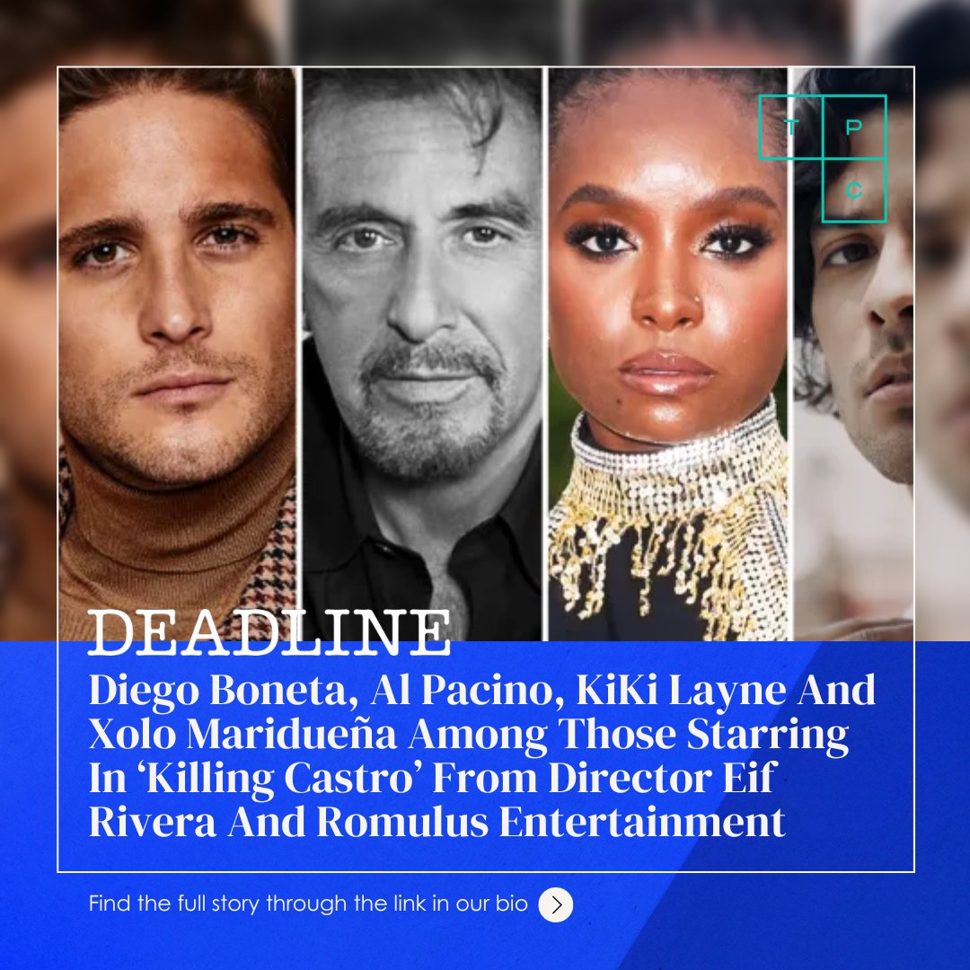 3PointCap's tweet image. Financing, Post-Production Accounting and Brokerage Services ⚡

Al Pacino, Diego Boneta, Xolo Maridueña, KiKi Layne, Alexander Ludwig, Ron Livingston, Kendrick Sampson, Nicole Beharier are set to star in ’Killing Castro’.

Find the full article here: rebrand.ly/6uki54x