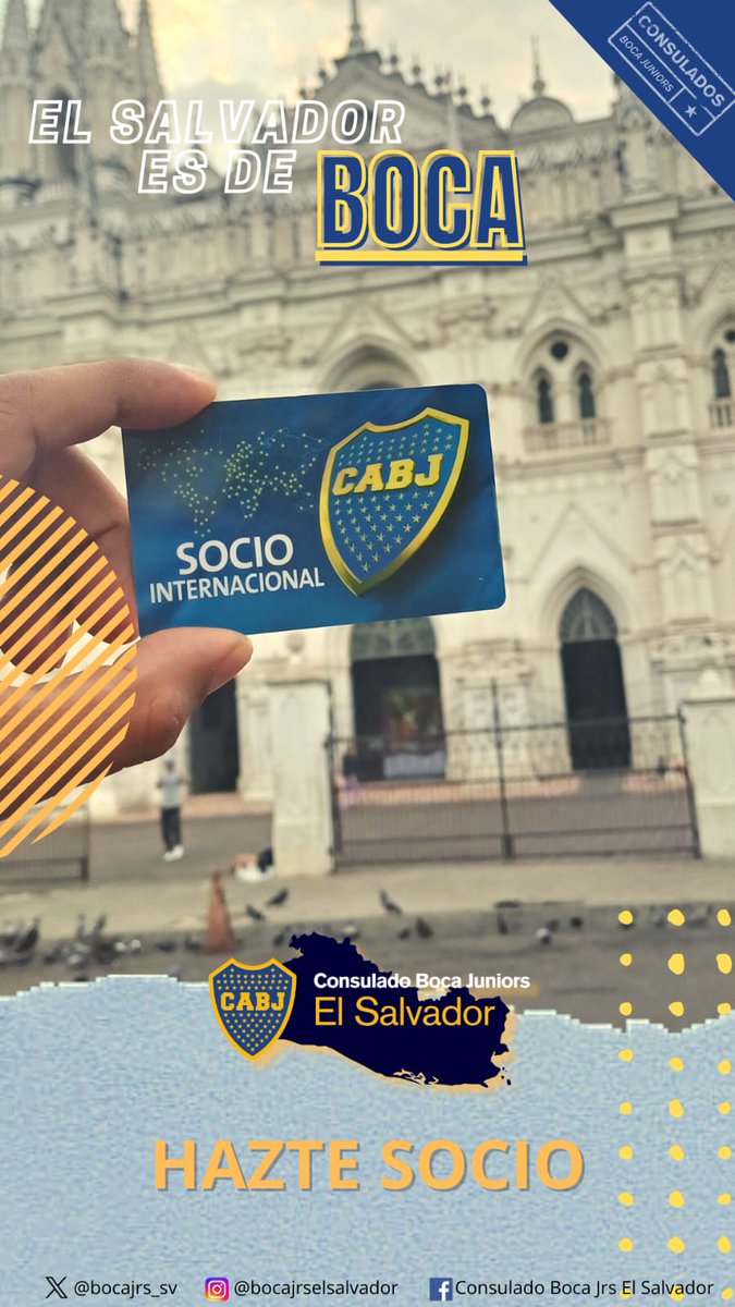 #HazteSocioInternacional #BocaJuniors #ElÚnicoGrande #ConsuladoElSalvador 🇸🇻  #ElSalvadorEsDeBoca 🇸🇻