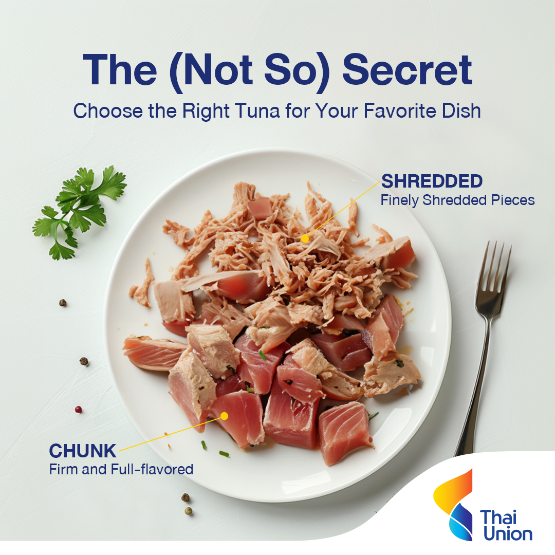 With so many flavors and forms to choose from, picking the perfect canned tuna can feel like a tasty adventure! 🥫 But fret not, because we've got some (Not So) Secret tips to help you navigate this sea of options based on texture.😋 #ThaiUnion #HealthyLivingHealthyOceans