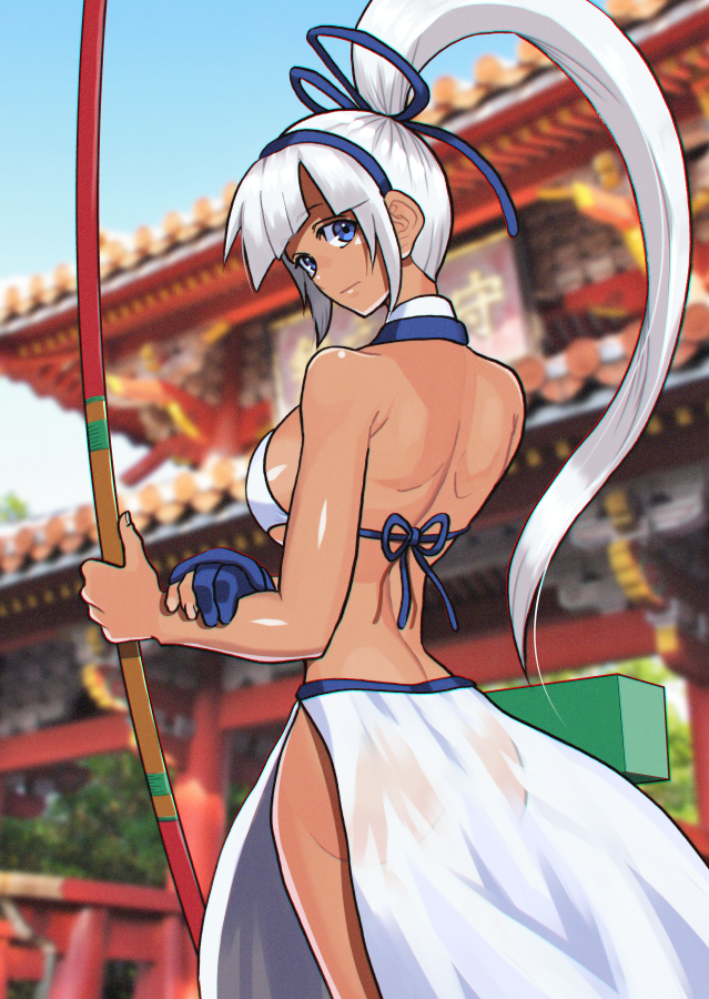 「3月6日は真境名ミナの誕生日!#サムライスピリッツ #格ゲーキャラ描こうぜ 」|アキス 『深谷慶短編集　瞬き』発売中のイラスト