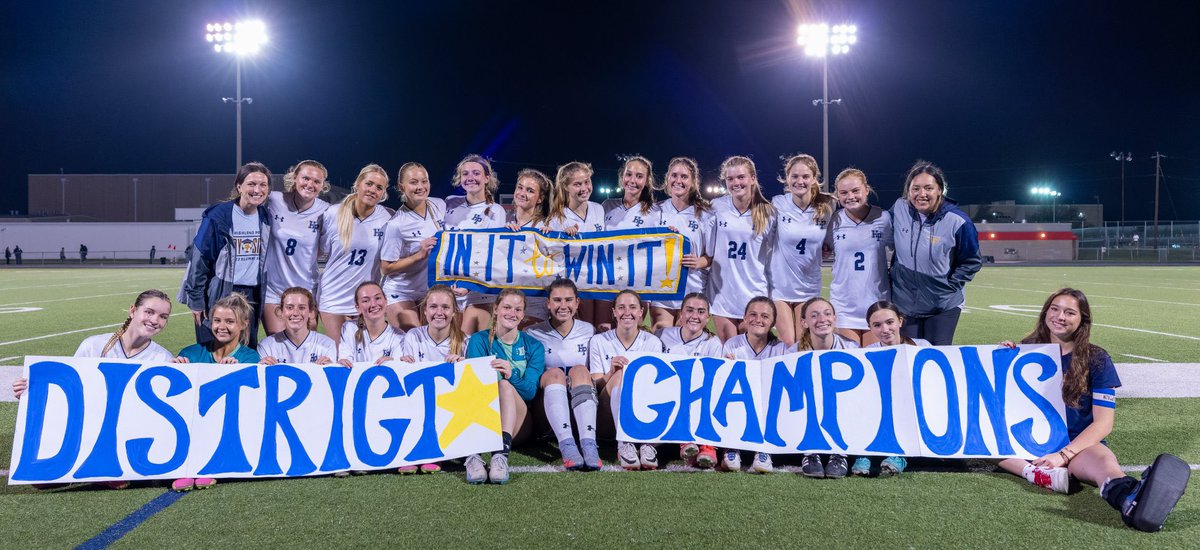 YOUR 2024 DISTRICT 7-6A CHAMPIONS!!! #InitToWinIt 💙⚽️💛