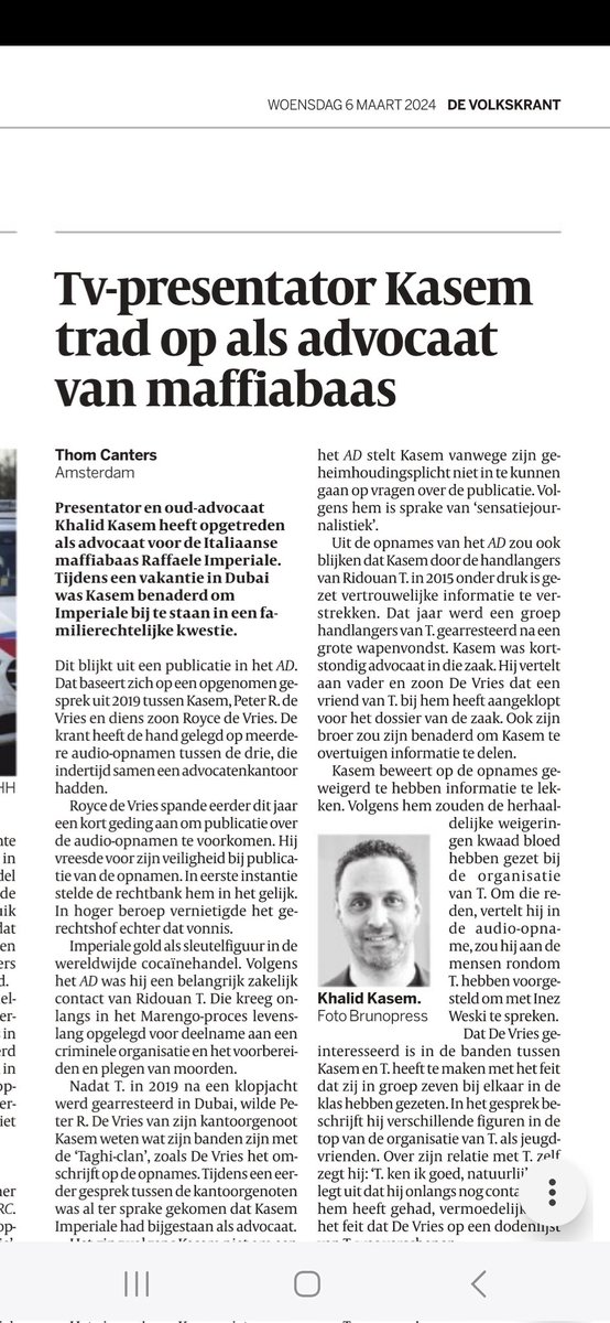 'Advocaat trad op als advocaat maffiabaas' klinkt al een stuk minder spannend.