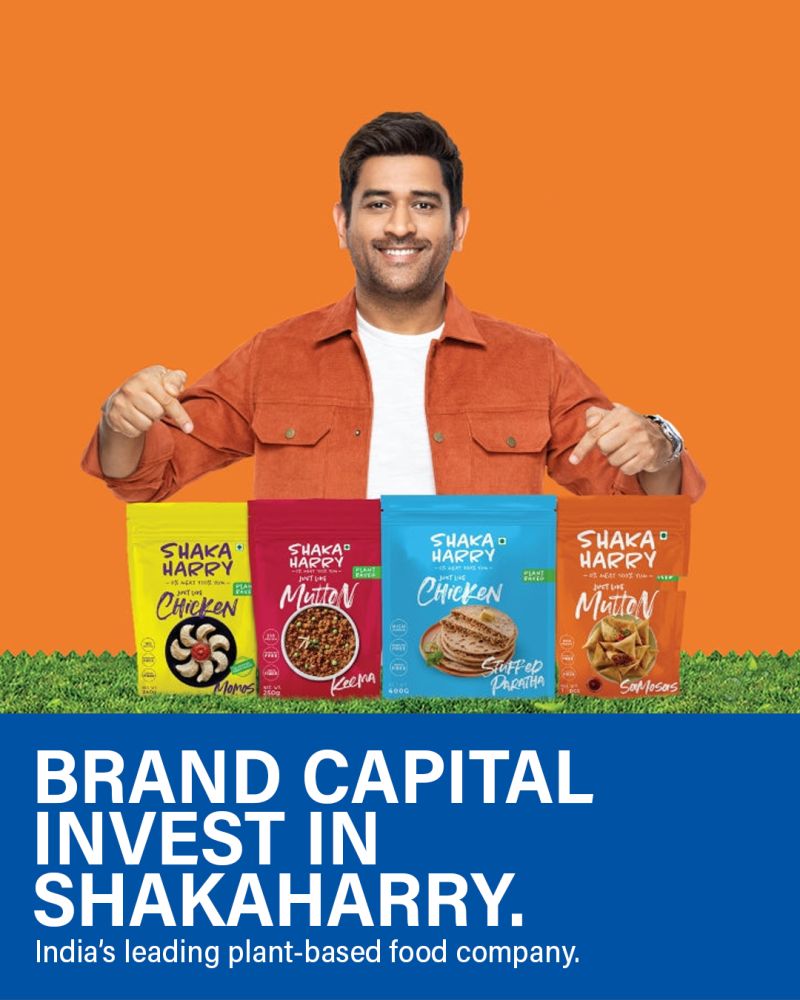 @Brandcapital1 invests in Shakaharry, India's leading plant-based food company. It stands out for conscious eating while providing nutrition. Co-founded by Anand Nagarajan, Sandeep Devgan, Ruth Renitha, Anoop Haridasan and Hemalatha Srinivasan, the start-up is backed by M S Dhoni