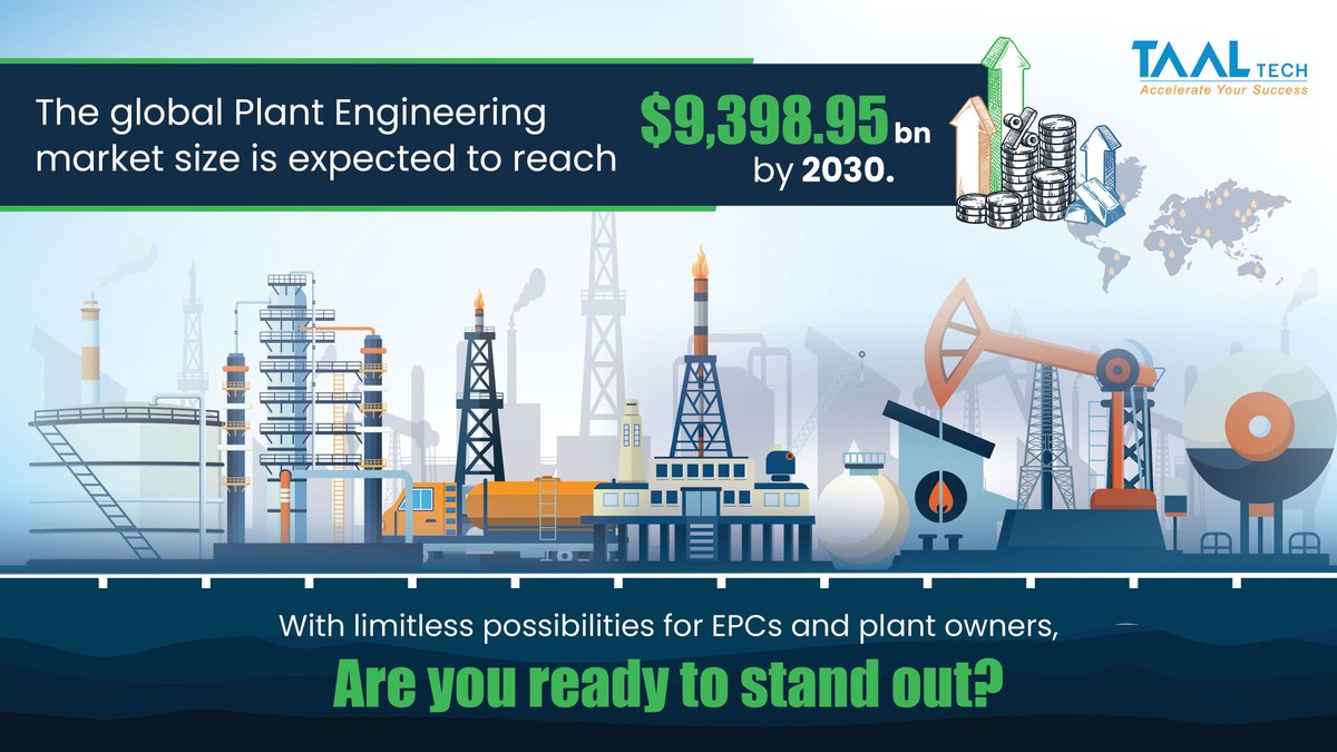 TAALTech's tweet image. The plant engineering market is experiencing rapid growth driven by technological advancements and increasing demand for efficient industrial processes. As industries evolve, TAAL Tech stands at the forefront, providing cutting-edge plant engineering services.

#plantengineering