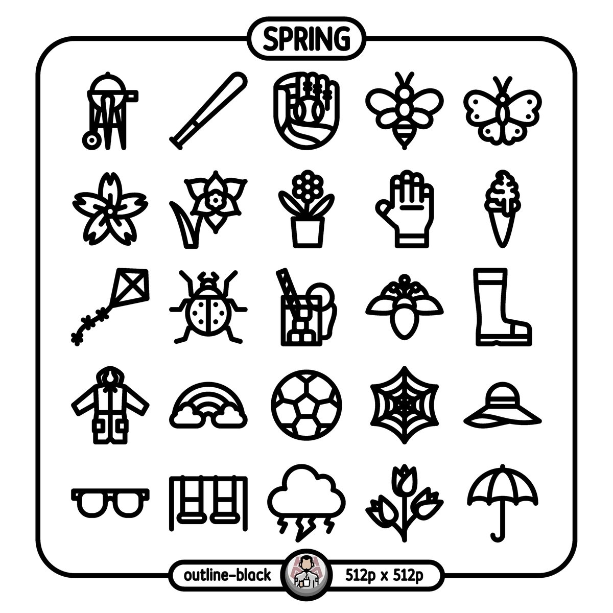 Link in bio! Don't forget to check my collections!😉

#icon #spring #outline #black #season #iconscout #iconfinder #flaticon #nounproject #sports #plants #flower #animal #butterfly #bug #weather #theme