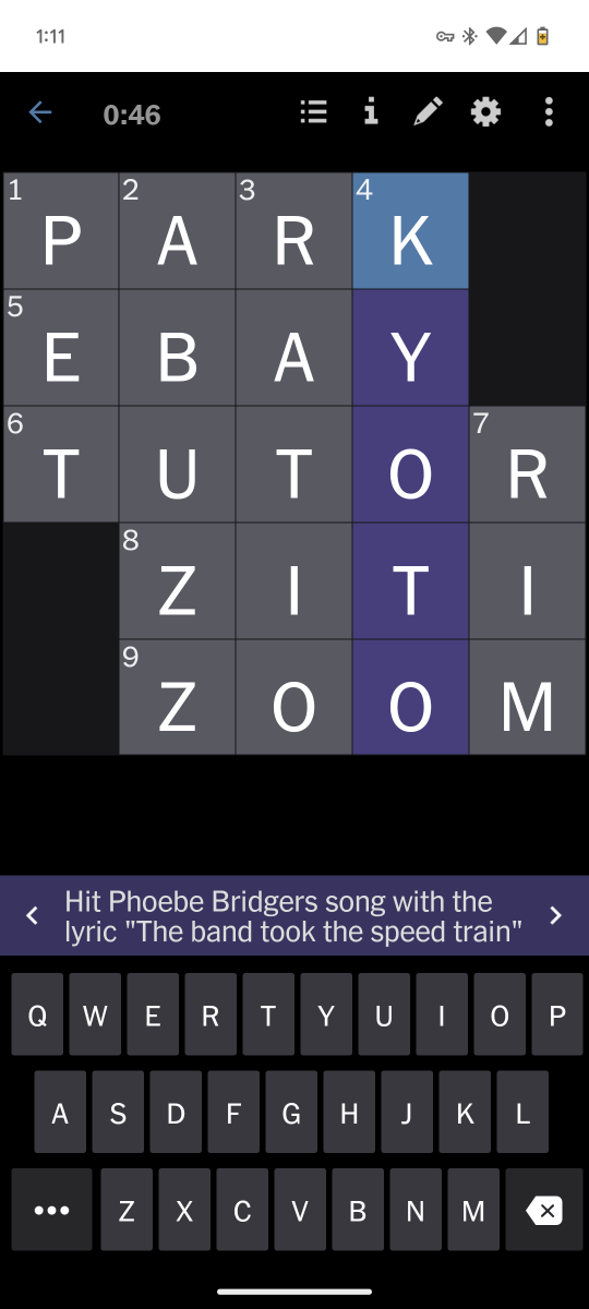 chessa_rae's tweet photo. This #nytimescrossword, and @PBS, are my arbiters of "making it" #phoebebridgers https://t.co/5E4nUGFXvV