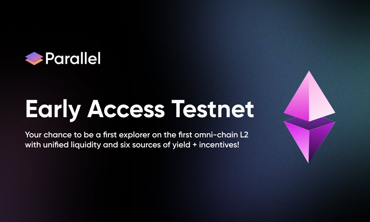 Nirvana (@nirvana_io) on Twitter photo 1/ The <a href="/ParallelFi/">Alex T. Plumley</a> Early Access testnet is now open!
Explore the first omni-chain L2 with unified liquidity, native yield, NFT yield, restaking, and more.
Use the testnet now: app-staging.parallel.fi
More below 👇 1/ The <a href="/ParallelFi/">Alex T. Plumley</a> Early Access testnet is now open!
Explore the first omni-chain L2 with unified liquidity, native yield, NFT yield, restaking, and more.
Use the testnet now: app-staging.parallel.fi
More below 👇