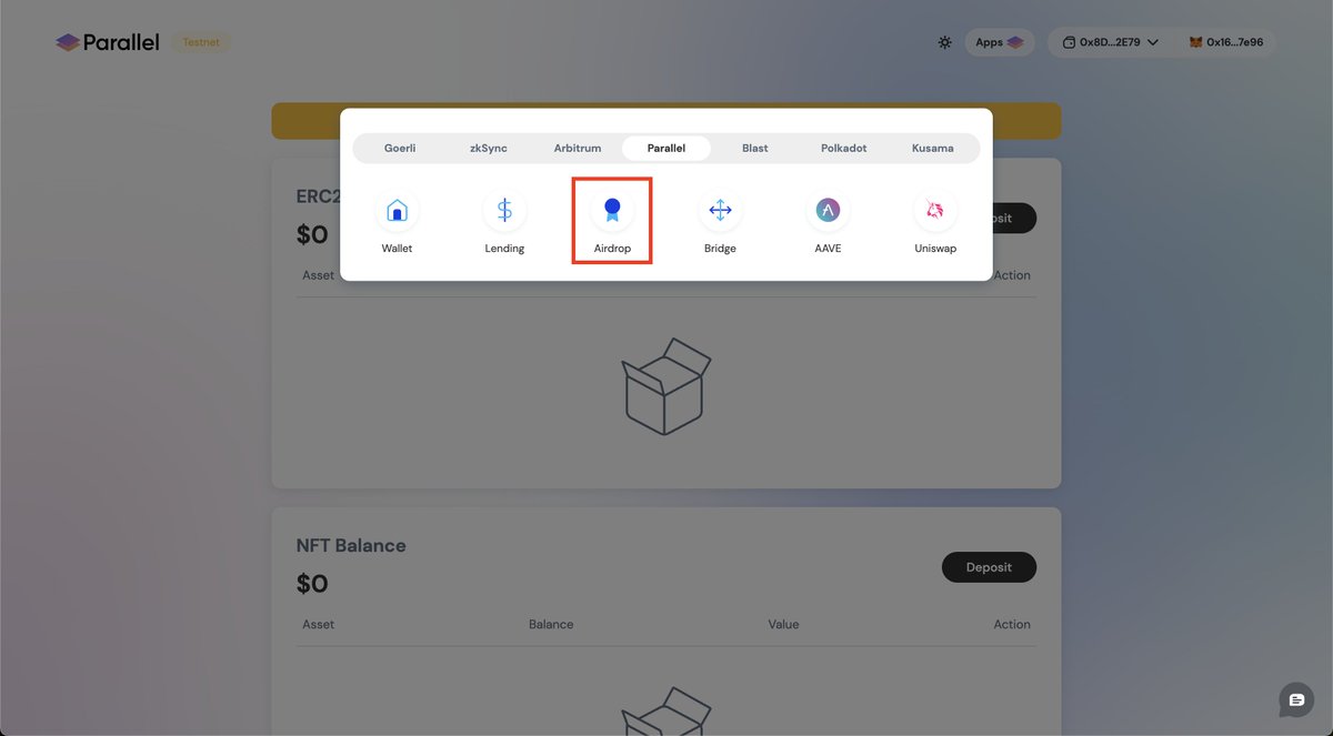 ParallelFi_HQ's tweet photo. 5/ Next, go to the Parallel app and head to the Airdrop app.

Enter the initial code 'PARAL' and finish the Airdrop steps.

Once finished, go to My Team to copy your code.

Invite your friends to participate and earn points! https://t.co/X6hrtG2bS4