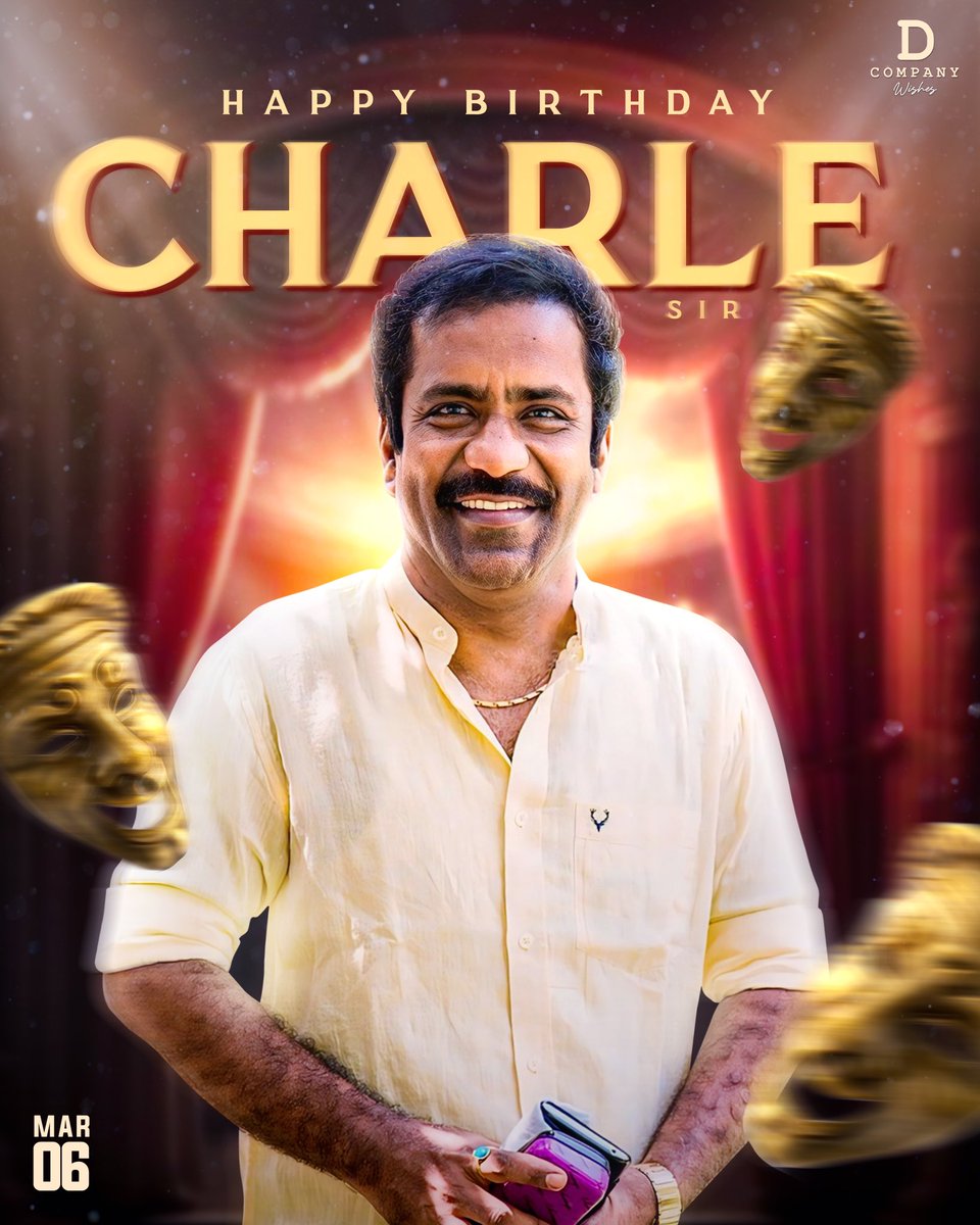 Wishing a very Happy Birthday to the versatile actor #Charle💕Your performances are always a delight✨ #HappyBirthdayCharle #HBDCharle