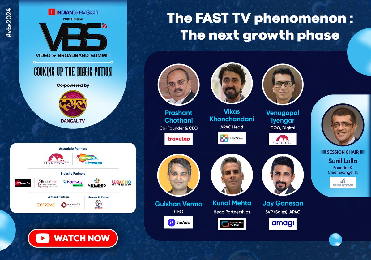Missed the session? Watch Now on YouTube:  The FAST TV Phenomenon: The Next Growth Phase at Video & Broadband Summit 2024!

Watch Now: youtube.com/watch?v=863BH9…

For More Info: videoandbroadbandsummit.com

#VBS2024 #VideoAndBroadbandSummit
