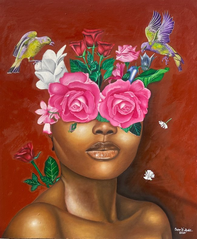 Hi guys check out my new piece Title: Flower Girl 3 Medium: oil paint on canvas Size: 25/30 Available for purchase. @JaycPraiz @foreversammy1 @Monathereum @thekathycopsey @tshea1978 #oilpainting #TwitterX #fyp