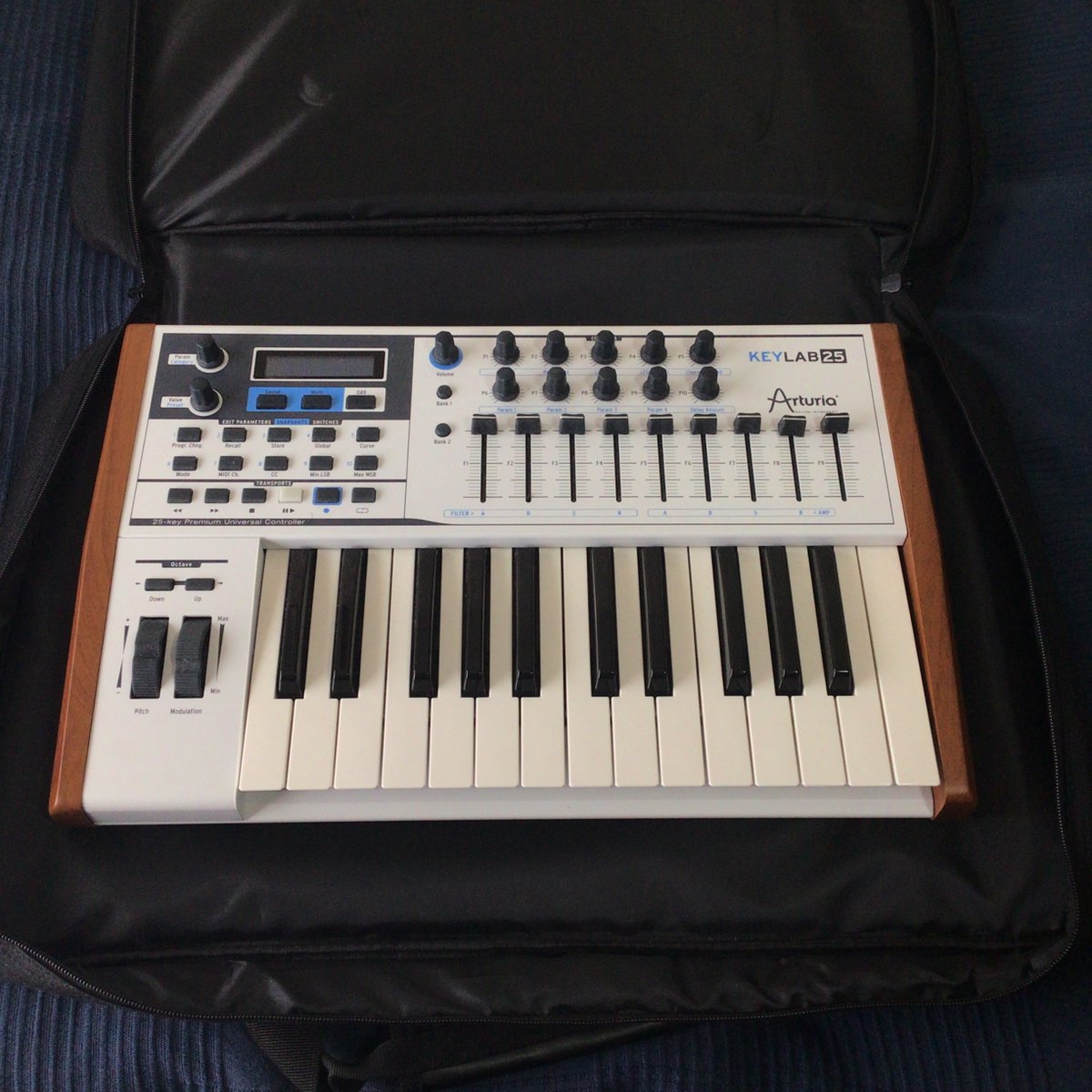 ruki_bear's tweet image. エフェクターケースに
エフェクター入った❣

#arturia #keylab #keylab25 #Guitto