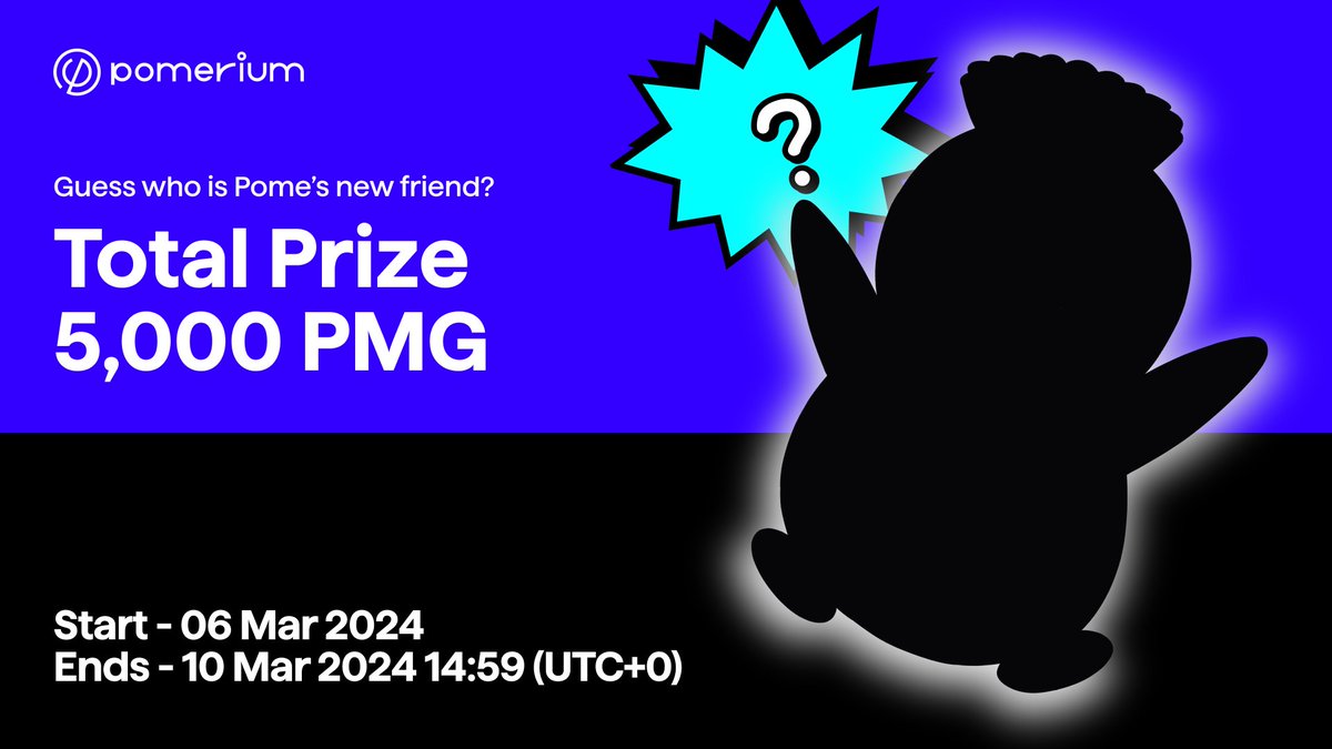 🧐Guess who is POME's new friend?

 1️⃣ Follow <a href="/Pomerium_space/">Pomerium (PMG)</a>
 2️⃣ RT&amp;Like
 3️⃣ Reply with 2 hashtag (#pomefriends and Pome's new friend's name (e.g. #giantpengsoo))

✅ Fill out the google form and submit
🔗 forms.gle/aE8bN5yjhD12mi…

#Airdrop