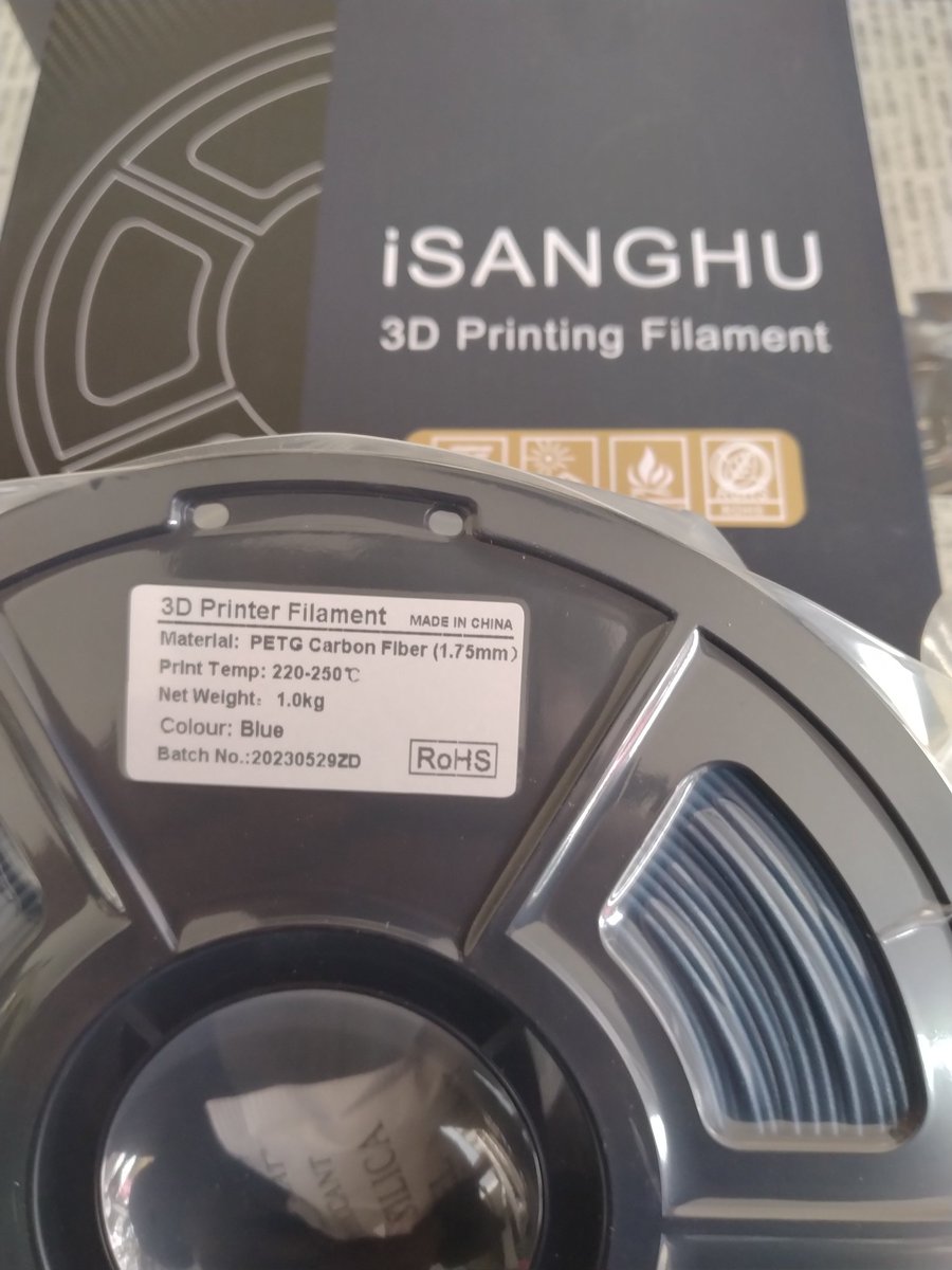 duca_400's tweet image. この前使用したiSANGHU PETG-CFオレンジがいい感じだったので、インディゴブルーの方も買ってみました☺️
とても濃い青で好きな感じです😋
#iSANGHU
#PETG