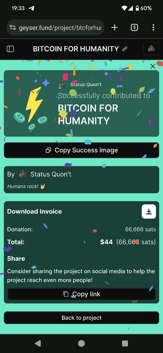 btc_dada's tweet photo. Hello Bitcoiners! We've got a challenge for you😉 A generous bitcoiner, @statusquont, has already bought/donated for one teacher's seat. Who wants to be next and help us secure another seat for only $25 (37,755 sats)? There are still 11 seats to fill!
Alternatively, since @statusquont here has already donated $44, would anyone like to chip in the remaining $6 to cover two seats at once? Every bit helps!
Head over to @geyserfund and donate today👉🏽https://t.co/ZW8mWhYKOt
Thank you Bitcoin Kaka @statusquont