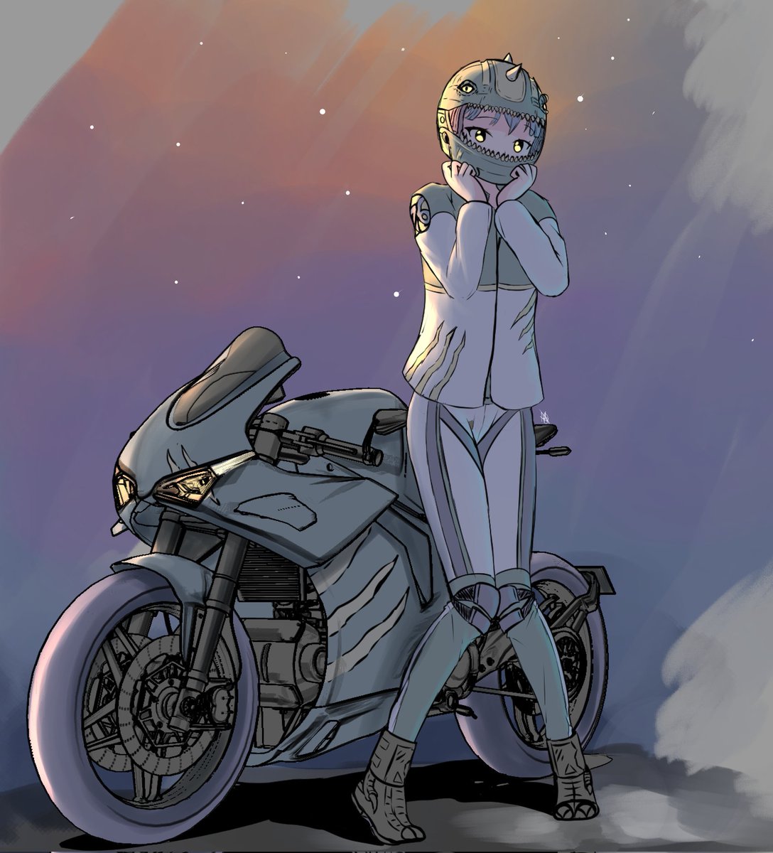 Something small for the evening
#art #motorcycle #digitalart