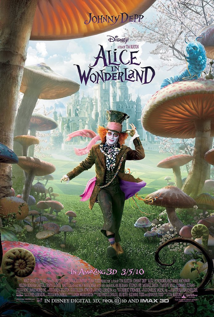 🎬MOVIE HISTORY: 14 years ago today, March 5, 2010, the movie ‘Alice in Wonderland’ opened in theaters!

#MiaWasikowska #JohnnyDepp #AnneHathaway #HelenaBonhamCarter #CrispinGlover @RealMattLucas #AlanRickman @stephenfry #MichaelSheen #TimothySpall #FrancesDeLaTour @Disney