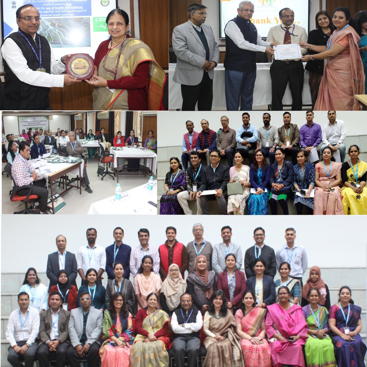 NIHFWofficial's tweet photo. Course on "Building Knowledge base &amp; Awareness about Traditional &amp; Complimentary Medicine” 26.2-1.3.24, organized by Dr MonikaSaini #NIHFW. Dignitaries: Prof TanujaNesari, Director AllA, Vd. JayantDeopujari, Chair NCISM, Dr SuneelaGarg, Chair PAC &amp; Dr Dheeraj Shah Director NIHFW https://t.co/GAXKKQtpsw