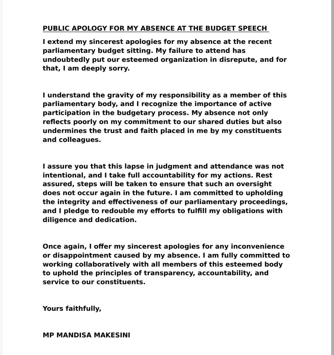 MMakesini's tweet image. To the leadership and ground forces of the @EFFSouthAfrica and the entire South African please accept my apology