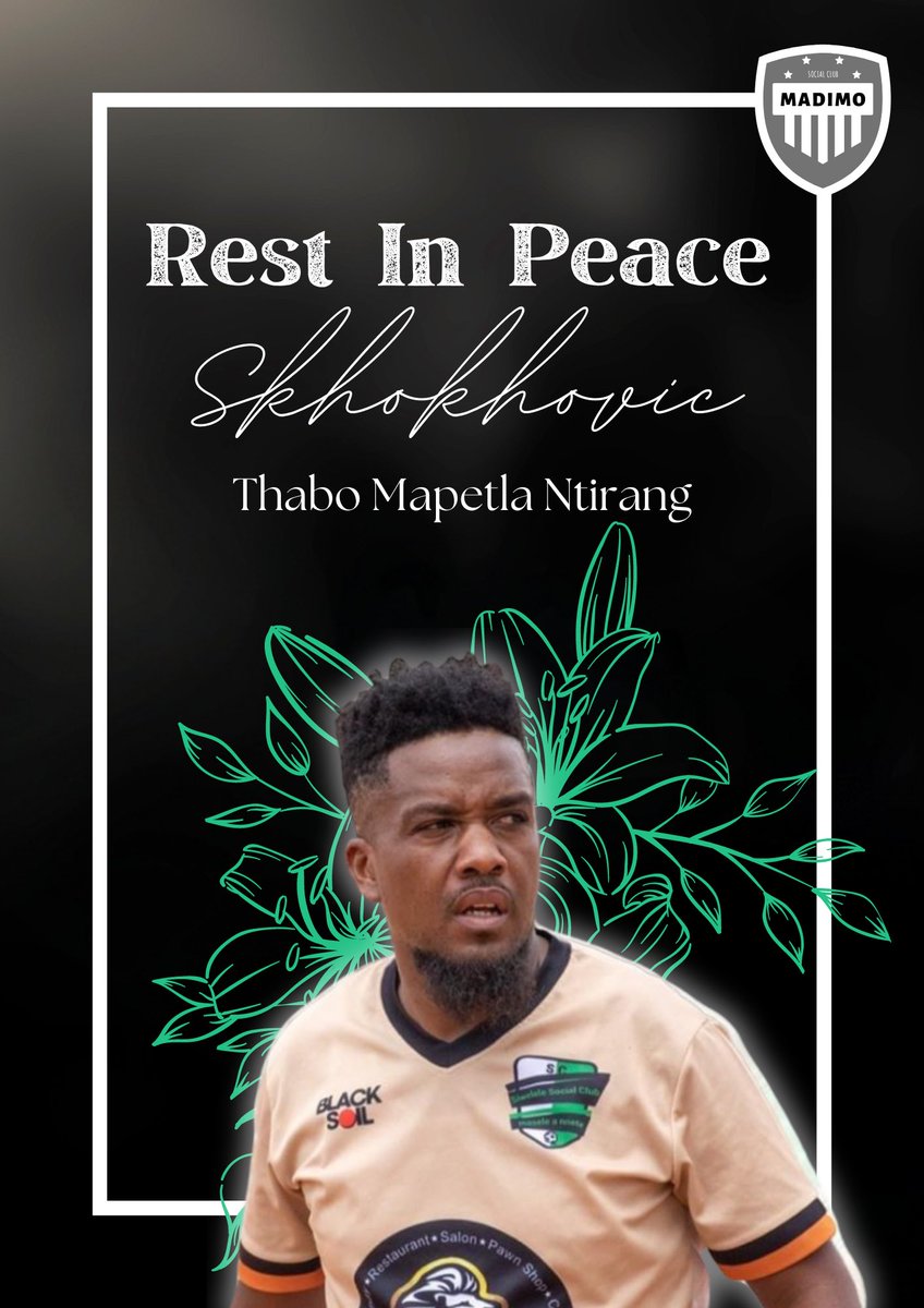 To the <a href="/SiweleleSC/">Masele.. A Nnete!!!</a> &amp; Ntirang family, we offer our heartfelt condolences for this great loss. May Skhokhovic’s passion for the game and music continue to inspire 🥀