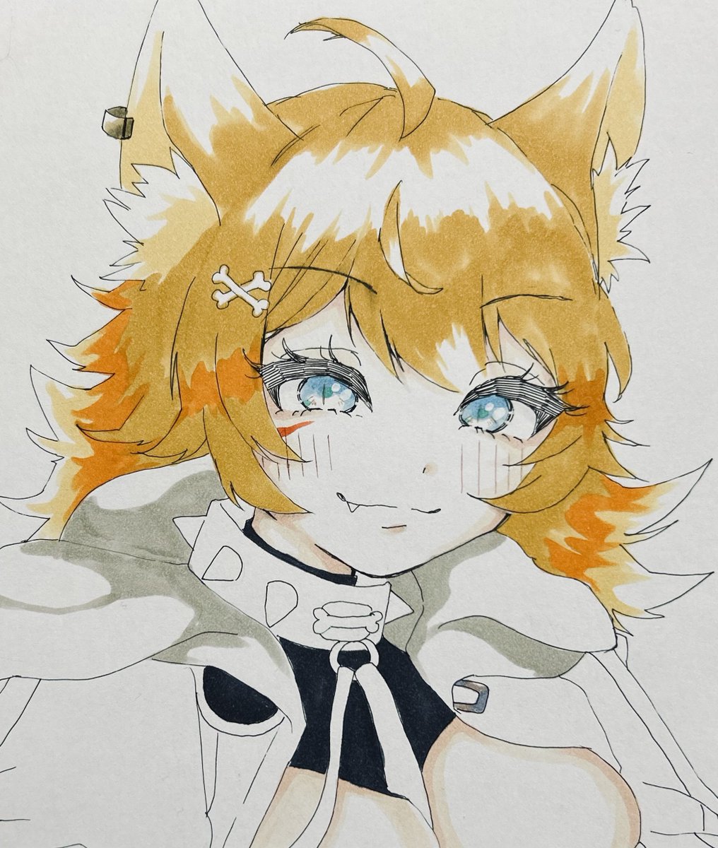 日本語だとバフパップちゃんかな?
とても可愛いお顔に描けてると思う(*ˊ˘ˋ*) 