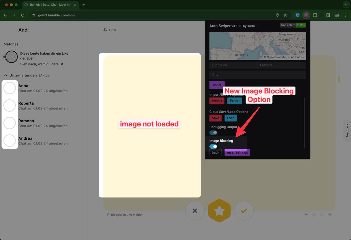 AutoSwiper's tweet image. 🔍 Sneak Peek: Auto Swiper 3.18.0

Elevate your swiping with Image Blocking 🛑💨 to get better performance and reduced bandwidth usage. 

#AutoSwiperPreview #PerformanceBoost #SaveBandwidth #SneakPeek