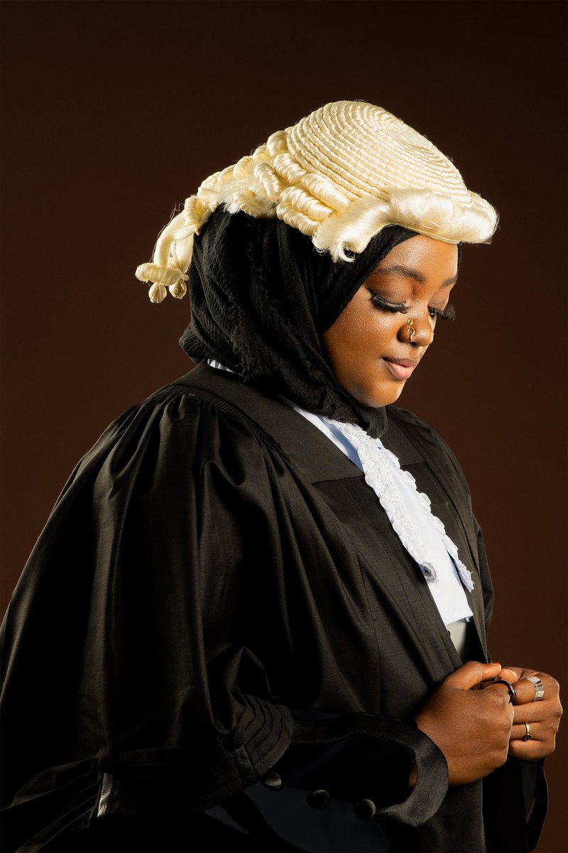 angelzee__'s tweet photo. Back in 2009, the goal was clear and the plan was simple. Study Law in OAU, graduate with a 2:1 at least, head straight to law school, do my magic there too, serve the fatherland and get married -all to be done by age 25. Oh! I was to do my masters immediately after NYSC too. 
Ladies and gentlemen, I spent 7 years in Uni, was home for a year, then went to serve in 2018 and that was it. I got admitted to Law School in 2019 but ba kudi (no money) plus I had just toured Nigeria and needed rest so I didn’t go.

Here’s where I tell you it is of utmost importance that you have people around you who root for you, cheer you on and most importantly, want your progress. 
I had friends, family and senior colleagues who kept pushing for me to finish the race I started; if not for myself, then for my parents. And after much push, I gave in. 
Lo and behold! I got a very sweet job offer a couple of months after my admission and I almost gave law school up for the job 🤦🏽‍♀️. 

See ehn, the story is long. My sojourn in law school wasn’t without its own hiccups. I mean, it got so bad I received a query but that’s been quashed now. So I’m good. 

The journey that started in 2010 is coming to a beautiful point. It’s not the end. It’s the beginning of greater things. 

With this, allow me to reintroduce myself. 
I am Z.B Yusuf Esq  
(Barrister and Solicitor of the Supreme Court ⚖️ of Nigeria.)

PHOTOGRAPHED BY
@akinwumiosunkoya 
FOR
@thefotoindustry
👗: @kuluabuja 

#Alhamdulillah #calltobar2024 #barristerandsolicitorofthesupremecourtofnigeria #saymyname