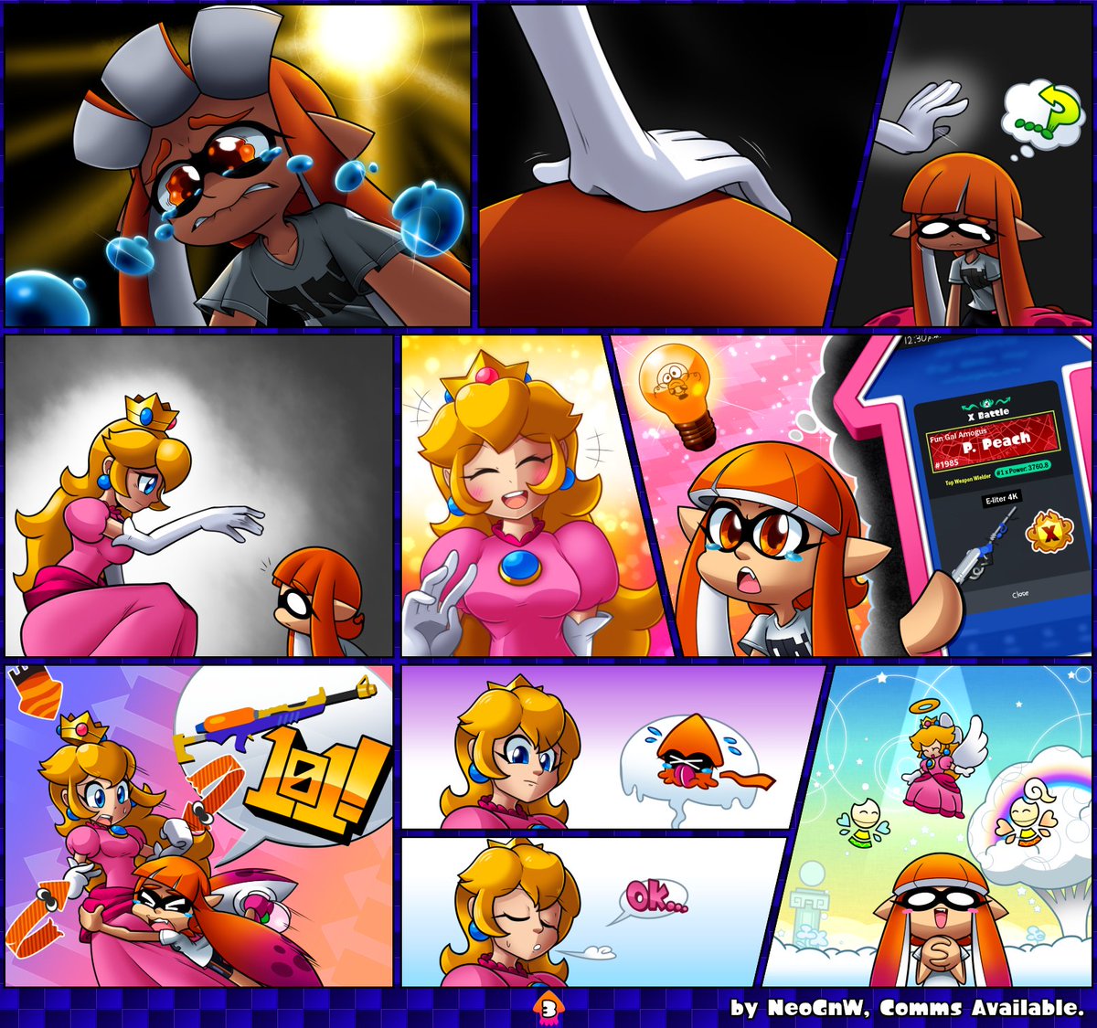 A comic about Squids, A Princess and the concept of Getting Good. 

Pages 1, 2 and 3 out of 6.