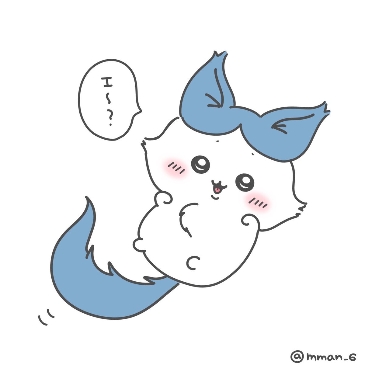 もふもふなハチワレちゃんかわいいね🐾 #ちいかわファンアート