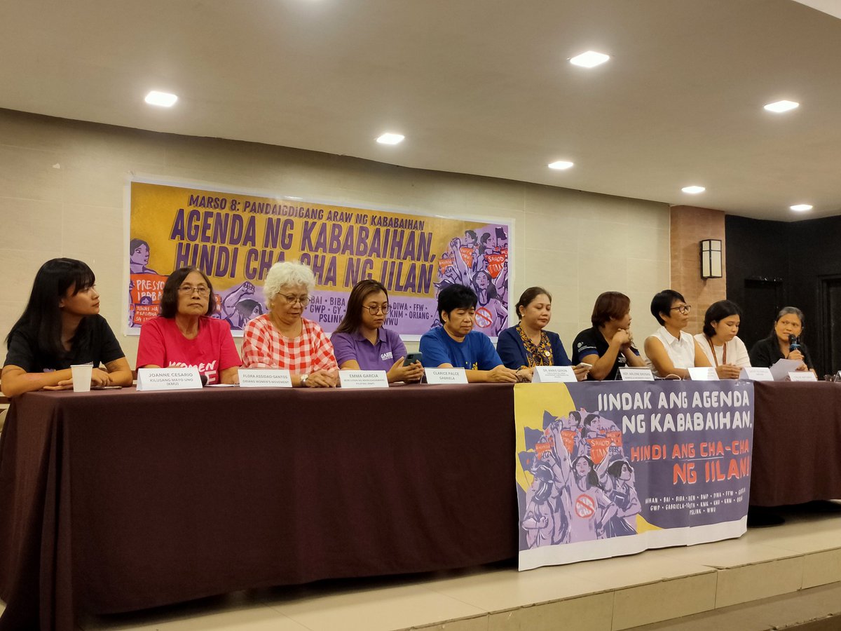 NGAYON | Ang Gabriela Women's Party ay kaisa sa 17 na organisasyon, unyon, at pederasyon ng kababaihan na nagdeklara ng pagsasama-sama para sa darating na Pandaigdigang Araw ng Kababaihan sa Marso 8. #IWD2024