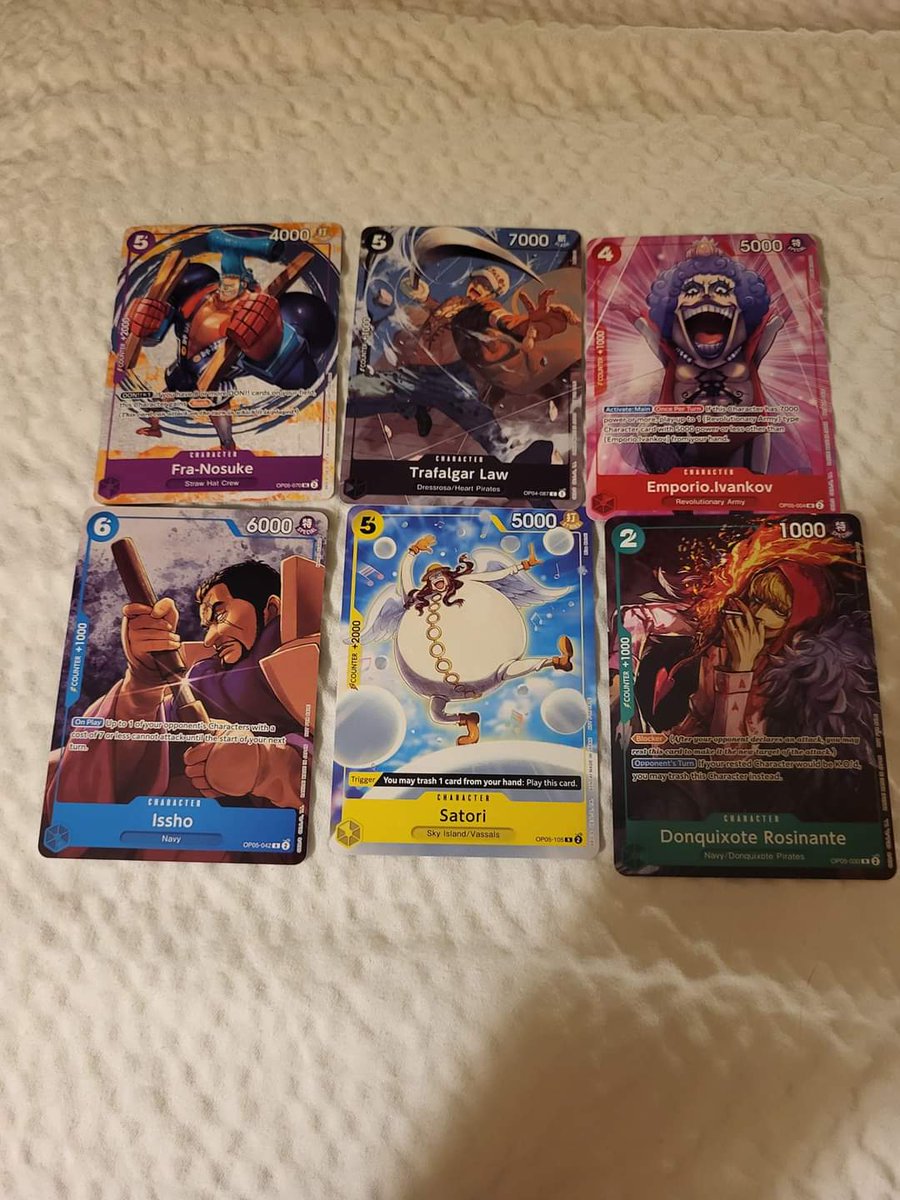 Does anyone have a playset of the Welcome Pack Vol.1 Issho, Satori and  Rosinante seen here, or the sealed packs ?