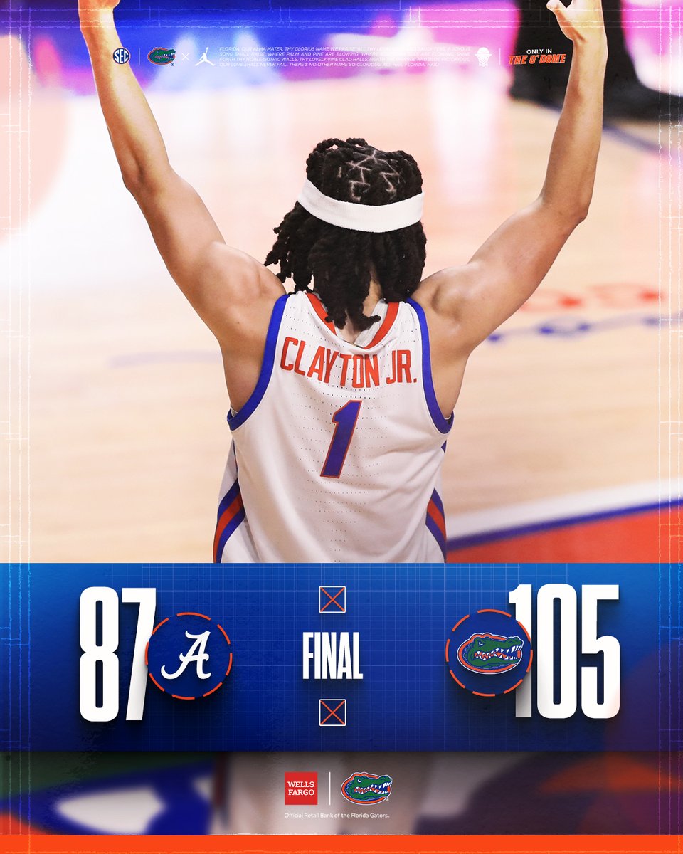 GatorsMBK's tweet image. that was a fun one 🥳

#GoGators | presented by @WellsFargo