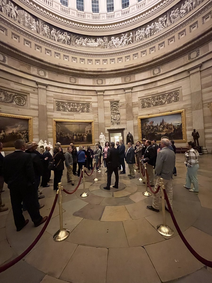 ArFB's tweet photo. Finishing up day 1 with a night tour of the Capitol led by @RepWesterman. #AgInAction https://t.co/mVbst30axE