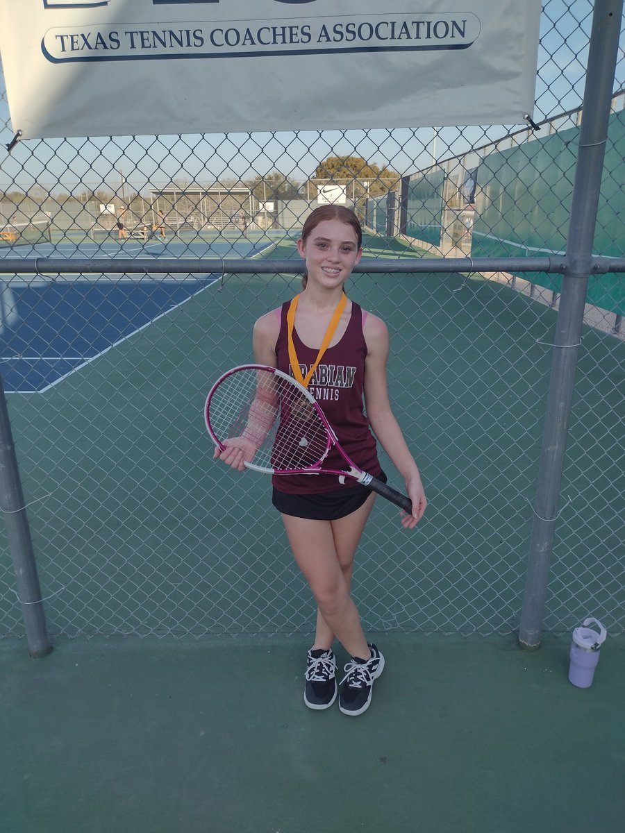 JV battled hard today @ East Central, and Valerie came away with Consolation!