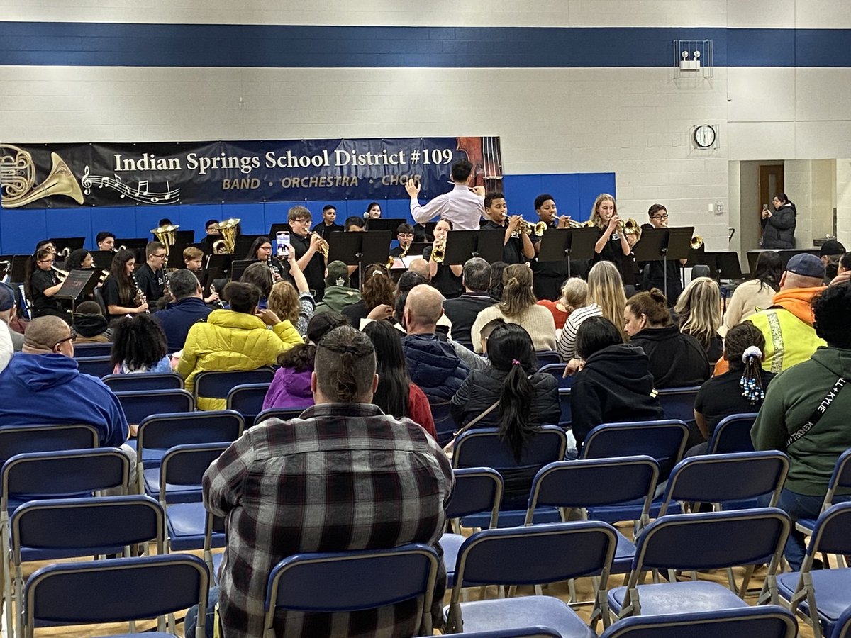 Our District Beginning and Intermediate Winter Band Concert took place tonight!  Great performances!  #D109Pride