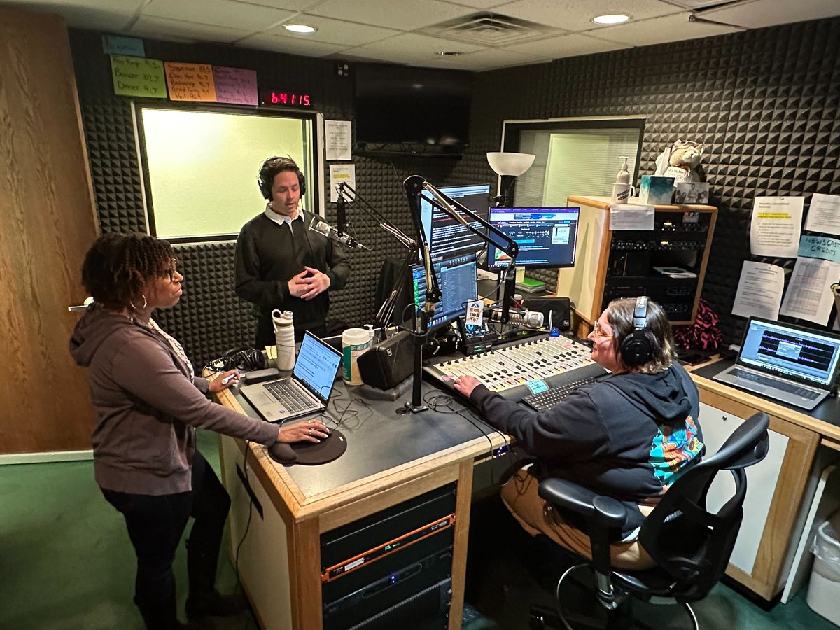 Stephanie Daniel (@stephd323) on Twitter photo What a treat to be in the studio on Super Tuesday. Producing KUNC’s live election coverage with political reporter <a href="/lucasbradywoods/">Lucas Brady Woods</a> and All Things Considered host Nikole Robinson Carroll. What a treat to be in the studio on Super Tuesday. Producing KUNC’s live election coverage with political reporter <a href="/lucasbradywoods/">Lucas Brady Woods</a> and All Things Considered host Nikole Robinson Carroll.