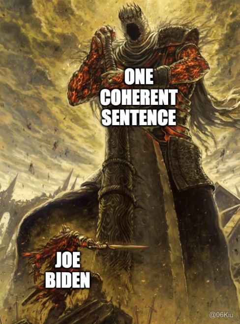 IT WOULD BE A MIRACLE IF JOE COULD COMPLETE A COHERENT SENTENCE!!