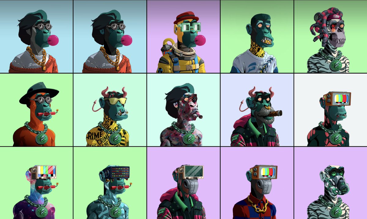 Well my <a href="/Primatesnft/">Primates🌿</a> are all dressed up and ready to party at <a href="/gamba/">GAMBA</a> 👀 we shall see all you <a href="/PACmates/">PAC</a> soon now 🔥 #nft #casino #Launch #ApesTogetherStrong #JNGL #PriTV