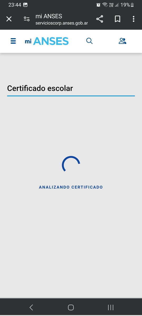 gabriel_tonelli's tweet photo. @JMilei @MDSNacion no funciona la carga de certificado escolar en @ansesgob. Hace 48hs lo estoy intentando en diferentes momentos del día. Elijo creer que no es intencional, eso seria mas de lo mismo y muy K https://t.co/UevHjRqyiV