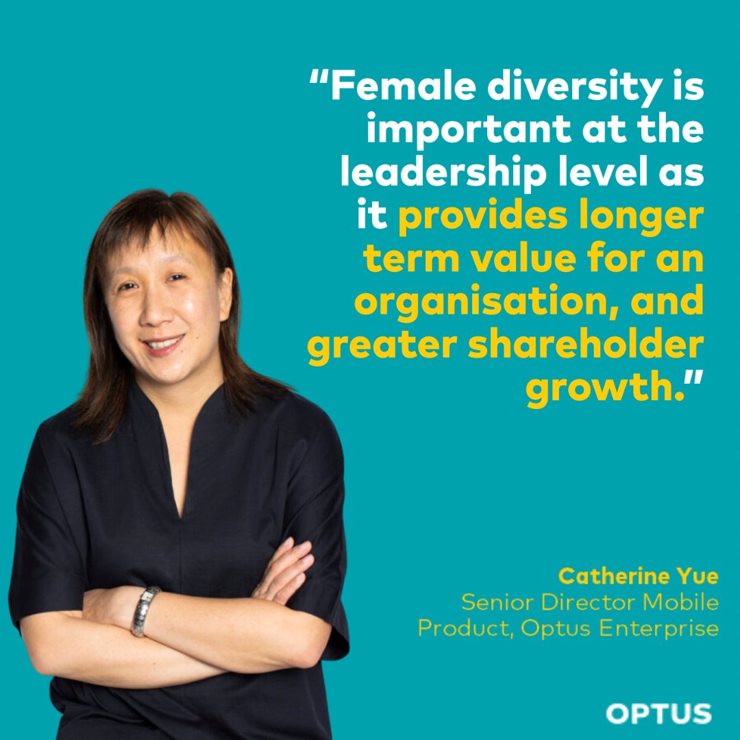 Meet Catherine Yue, Optus' Senior Director for Mobile Product. Catherine leads out the Enterprise Mobile product team responsible for driving mobile solutions. Outside of work Catherine is a mother of two and enjoys playing netball.

Learn more: optus.com.au/enterprise/acc… 

#IWD2024