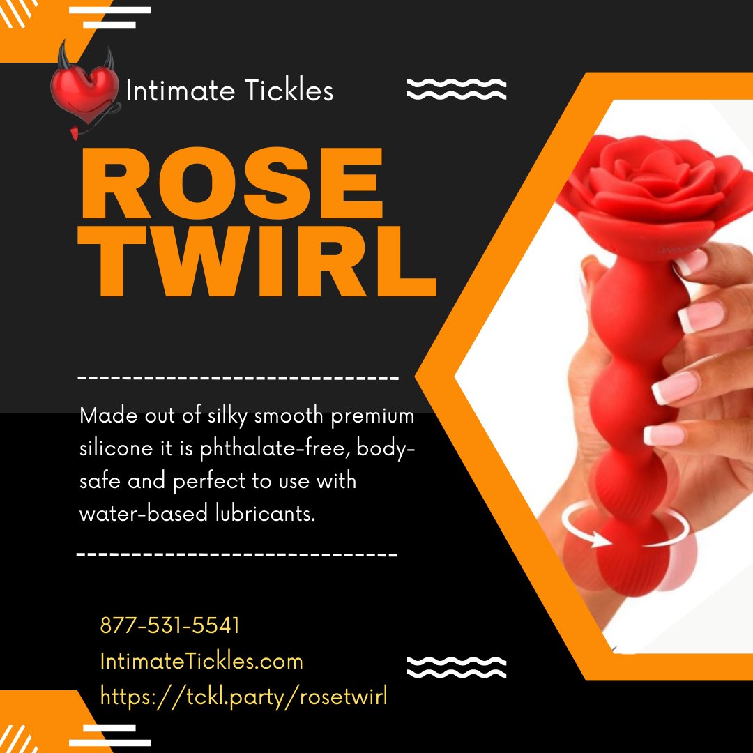 Indulge in a backdoor delight with this vibrating, rotating rose anal beads! tckl.party/rosetwirl