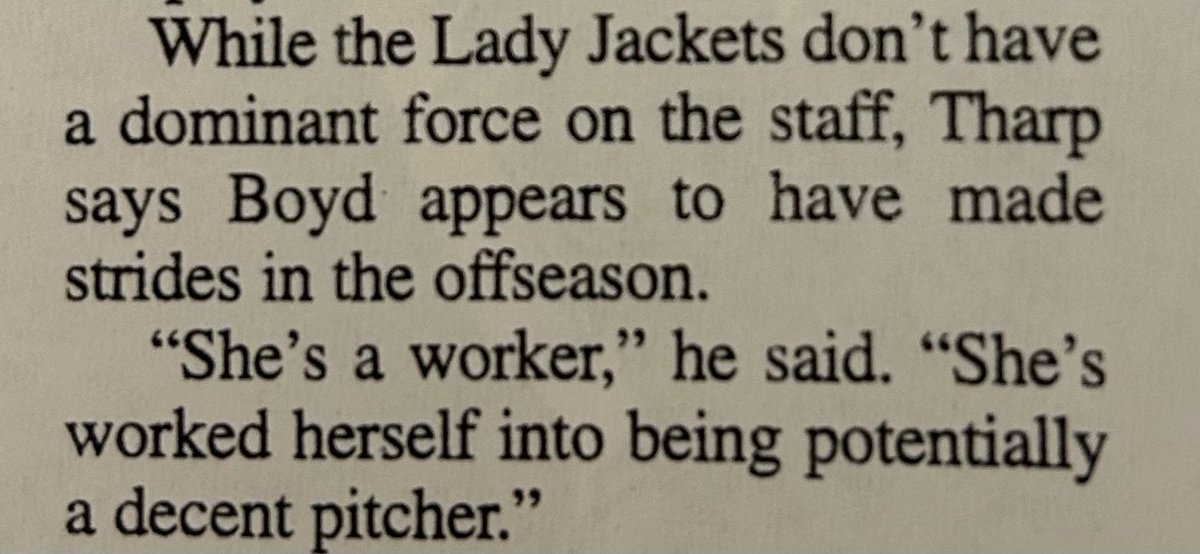 A trip down memory lane and my high school softball coach’s comments to the local newspaper about my pitching “brilliance” have inspired me for future graduate student feedback. “Potentially decent research idea?” 😂